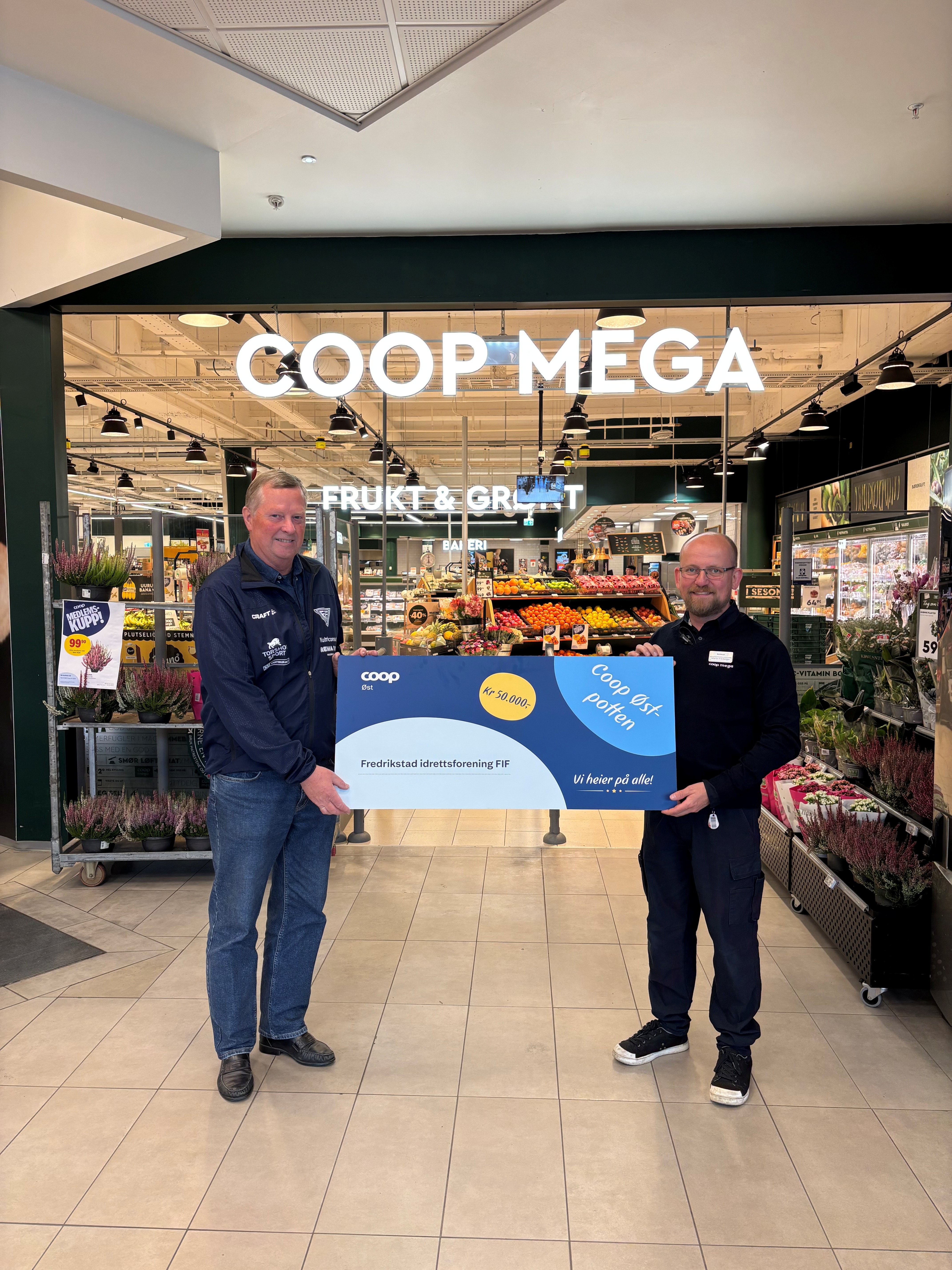 Coop Øst sponser FIF med utstyr
